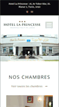 Mobile Screenshot of hotel-la-princesse.com
